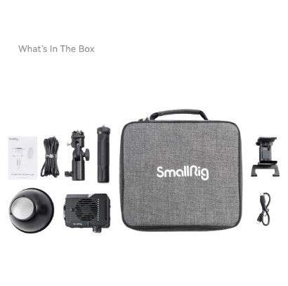 Smallrig RC 60C RGB Led Video Light 4810 con Clamp per Power Bank Smallrig RC 60C RGB Led Video Light 4810 con Clamp per Power Bank